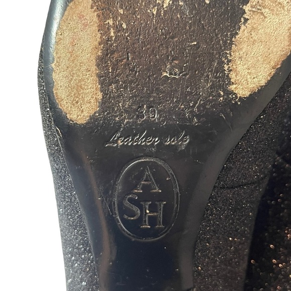 ASH Glitter Ankle Booties - Black, Size 8, Perfect for Festive Seasons - Picture 13 of 16